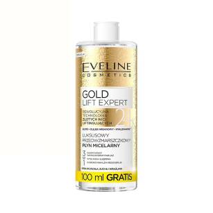 Eveline Gold Lift Expert Luksusowy Przeciwzmarszczkowy Płyn Micelarny 500ml
