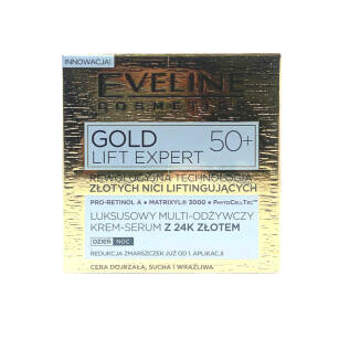 Eveline Gold Lift Expert 50+ Luksusowy Multi-Odżywczy Krem-Serum 50ml