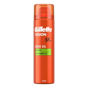 Gillette Fusion 5 Action Delikatny Żel do Golenia z Olejkiem Migdałowym 200ml