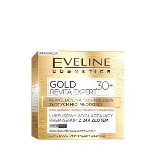 Eveline Gold Revita Expert 30+ Luksusowy Wygładzający Krem-Serum 50ml