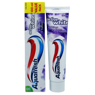 Aquafresh Active White 3 w 1 Wybielająca Pasta Do Zębów z Fluorem 100ml