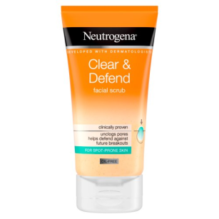 Neutrogena Clear&Defend Facial Scrub Zapobiegający Wypryskom 150ml