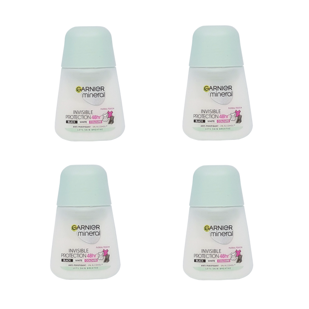 4x Garnier Mineral Invisible Protection 48H