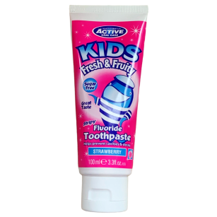 Beauty Formulas Active Oral Care Pasta Do Zębów Dla Dzieci z Fluorem o Smaku Truskawki 100ml